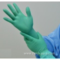 Latex Medical Gloves Green Medium